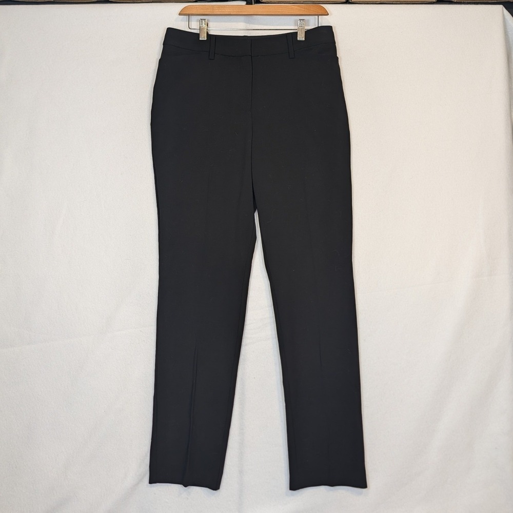 Halogen Womens Straight Leg Dress Pants Rich Black Size 8 HA705001MI NWT